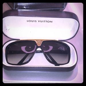 Black and gold Louis Vuitton Men’s Sunglasses
